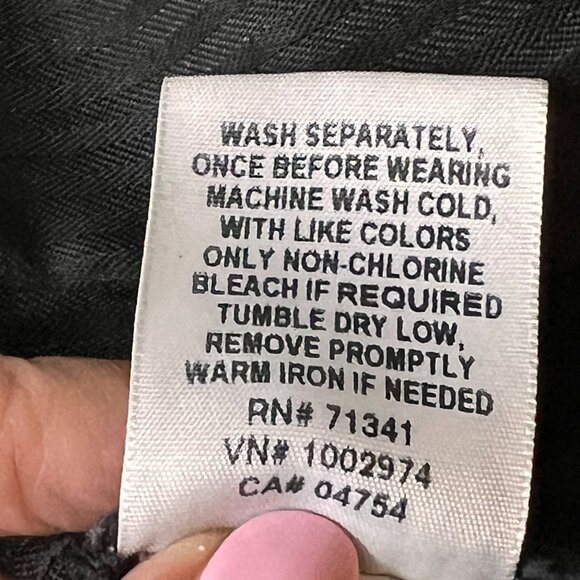 LL Bean Womens Classic Black Denim Jeans 14R Dark Wash Straight Leg Pants - Picture 8 of 14